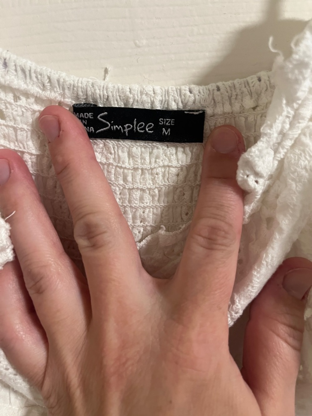 Simplee Apparel White Eyelet Sundress - Picture 5 of 7